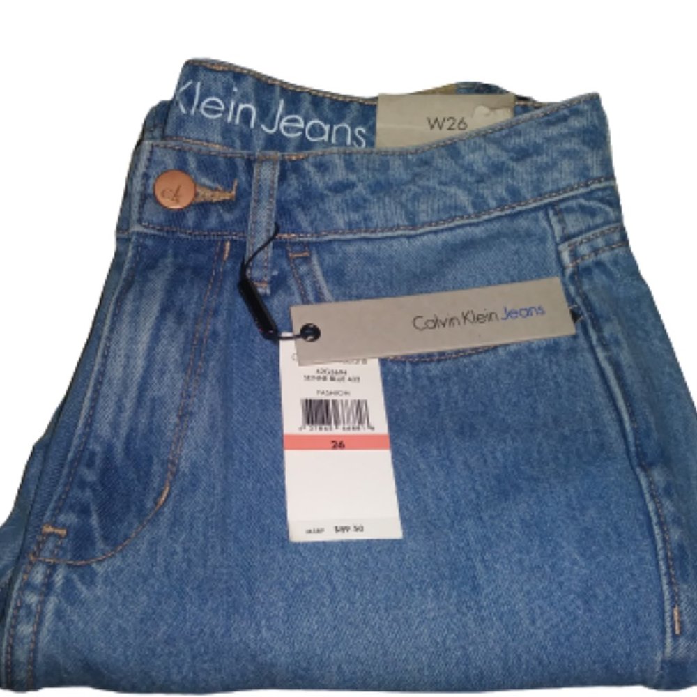 Calvin Klein High Rise Straight Leg Jeans NWT